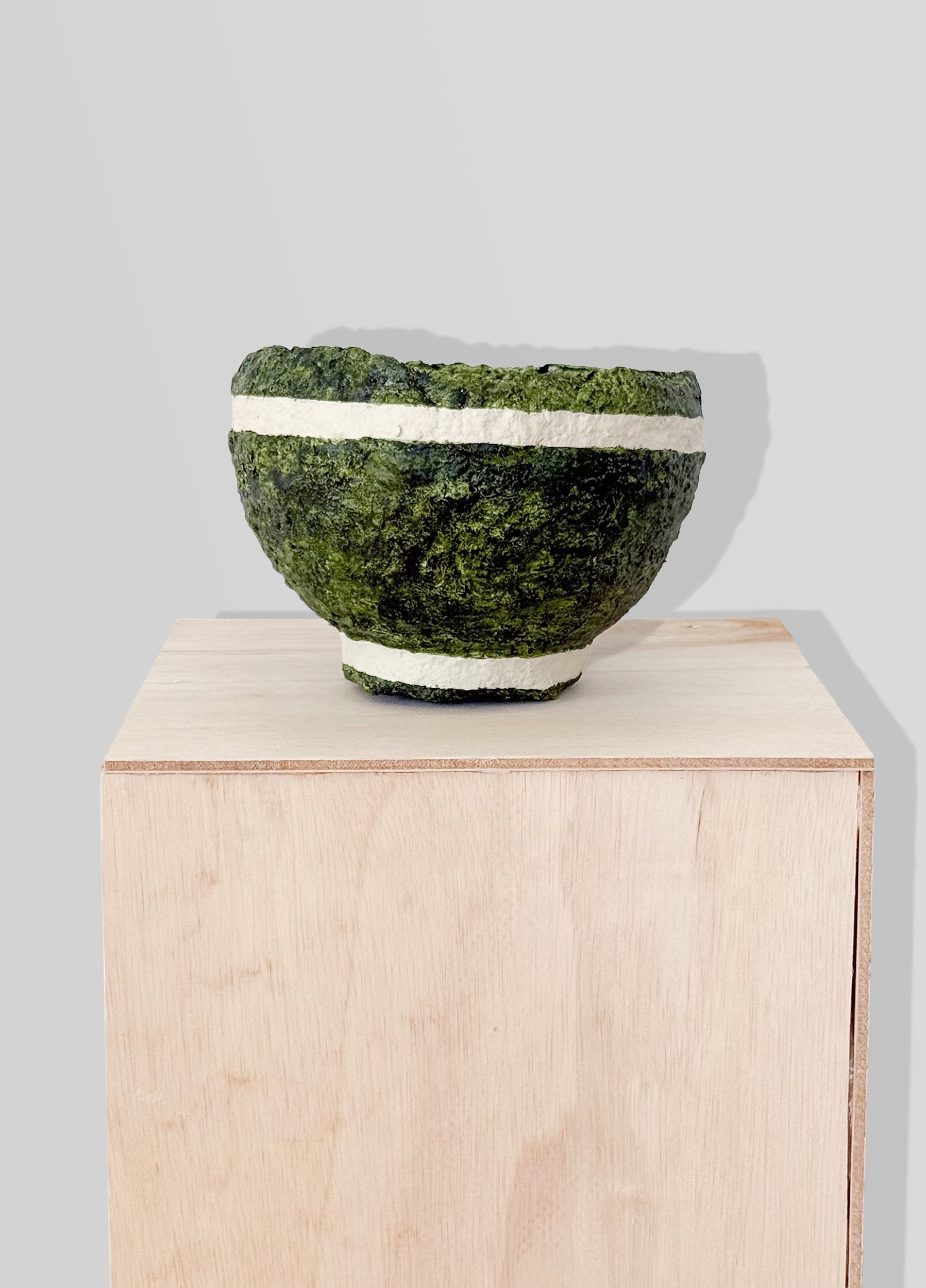 papier mâché bowl designed by claverol studio. 