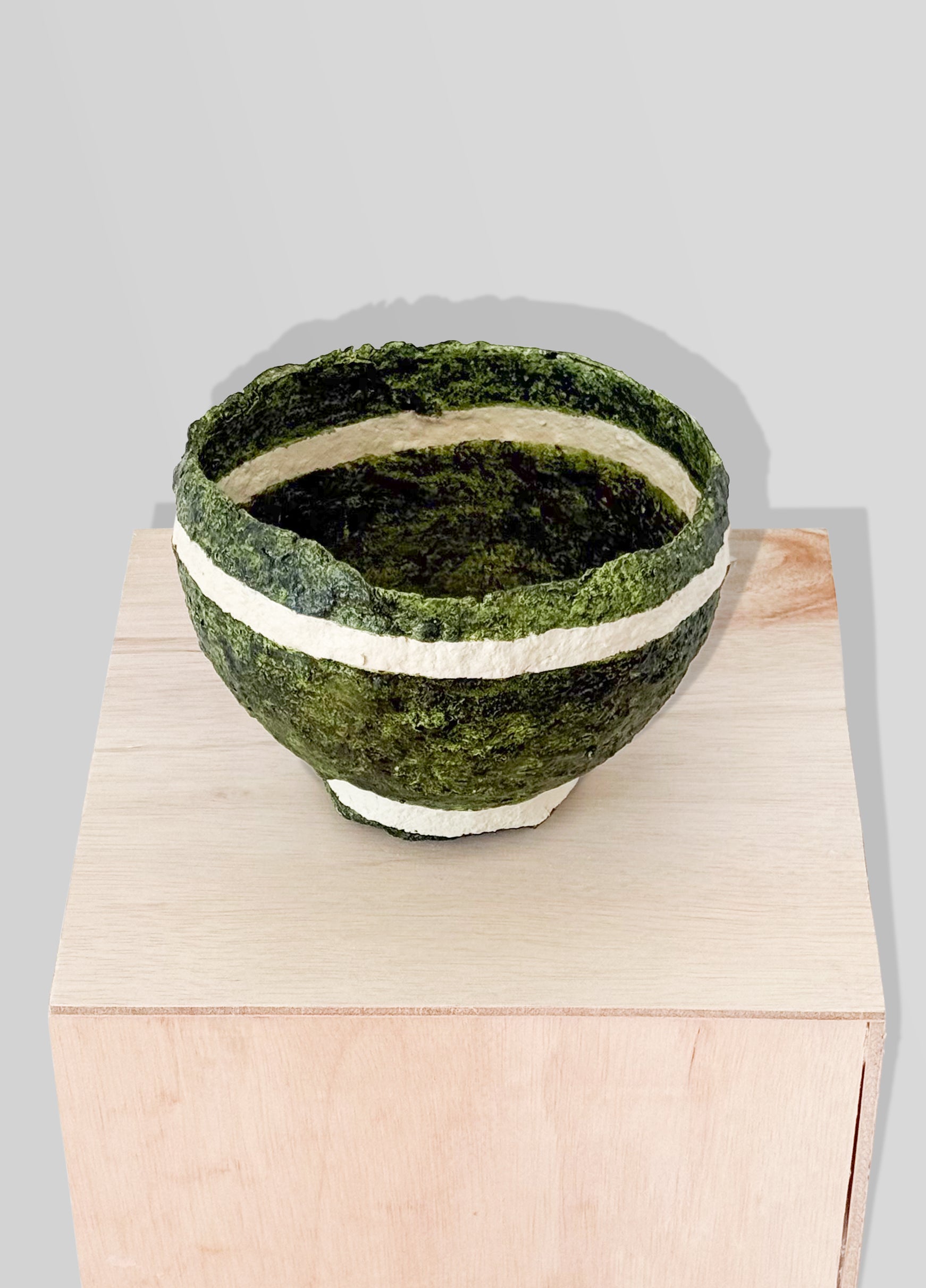 papier mâché bowl designed by claverol studio. 