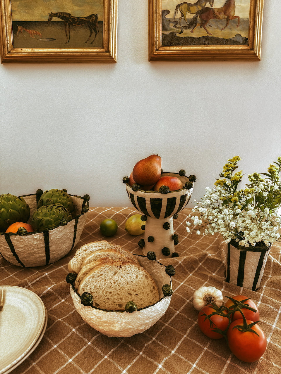 Paper mache bowl designed in <os Angeles by the Circular Design Studio, Claverol Studio.