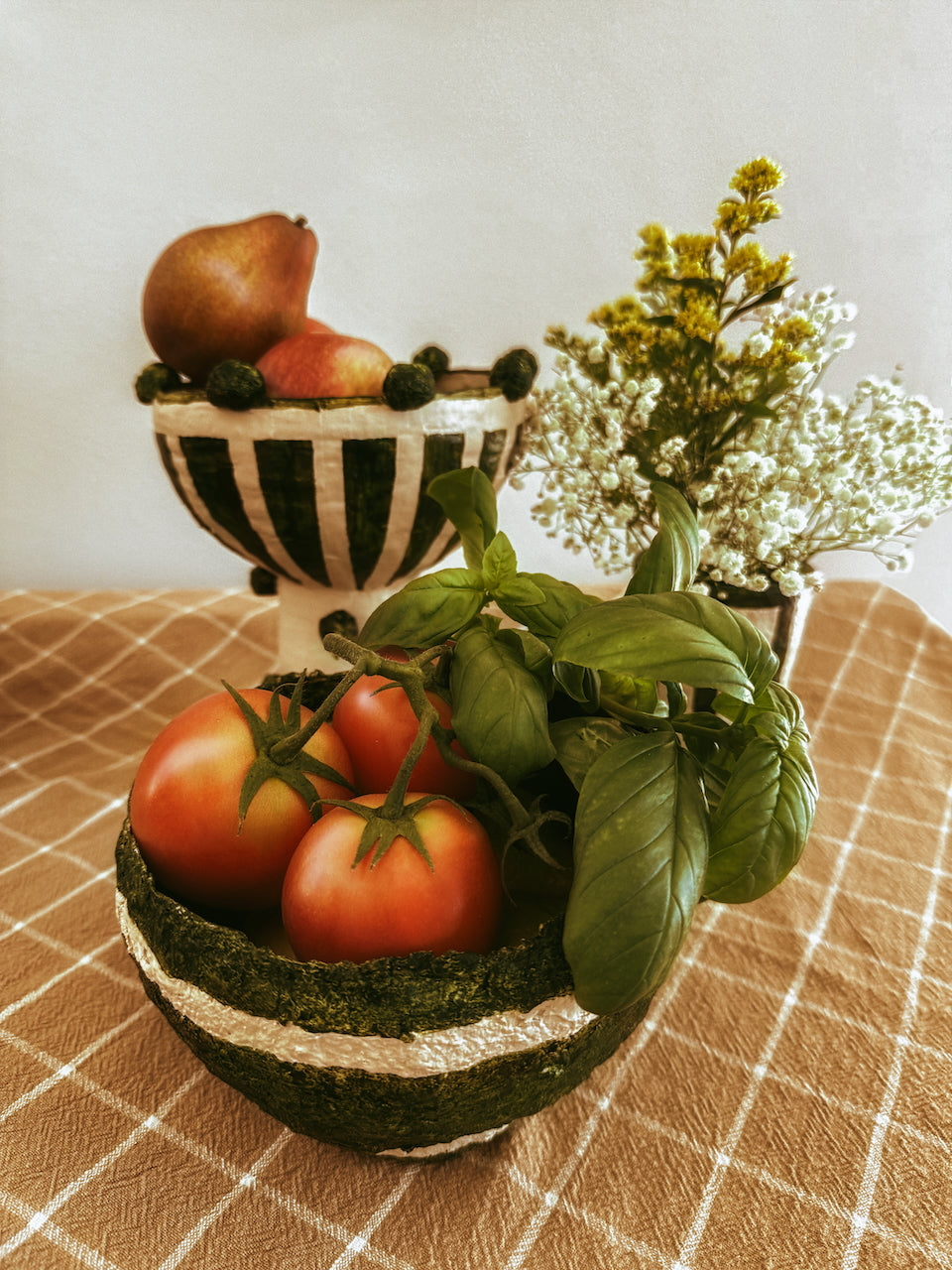 Paper mache bowl designed in <os Angeles by the Circular Design  Studio, Claverol Studio.